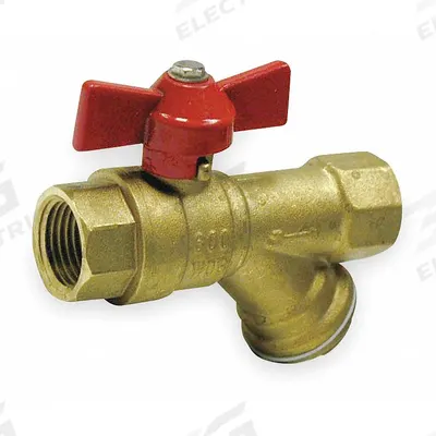 APPROVED VENDOR Ball Valve w/ Combination Strainer: 3/4 in Nominal Valve Size, Forged Brass - Brass Strainer/Ball Valves