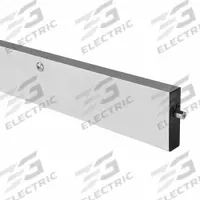 NATIONAL GUARD Automatic Door Bottom: Single Fin Insert, Aluminum, 48 in Lg, 2 1/4 in Wd, Aluminum (MPN 220NA-4). Key specifications — Brand: NATIONAL GUARD.