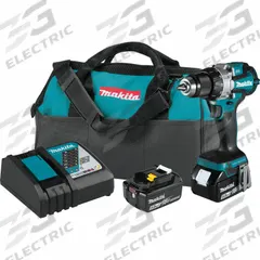 MAKITA Lxt Compact Brushless 1/2" Hammer Dr 18V: 18V DC, Compact, 1/2 in Chuck, 2 Speeds, 970 in-lb (MPN XPH16T). Key specifications — attr1256163: 2; attr1256171: (2) 5.0 Ah; attr1256172: Yes.
