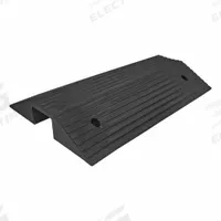 Drop-Over Cable Ramp: 1 Channels, 19 3/4 in Wd, 3 7/8 in Ht, 31 1/4 in Lg (MPN DO-ED-XL-1X350-BK). Key specifications — Brand: ELECTRIDUCT; Color: Black; Connection Style: T-Shaped; Material: Rubber; Load Capacity: 2,000 lb/Axle.