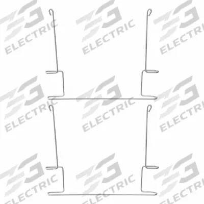 BUYERS PRODUCTS Mud Flap Brackets: Steel, 26 3/4 in Overall Wd, 21 in Overall Ht - Fleet and Vehicle Maintenance