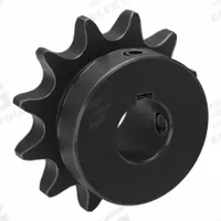 TSUBAKI Single Strand Sprocket: 40, For 1/2 in Chain Pitch, 5/8 in Bore Dia, 12 Teeth, Steel (MPN 40B12F-5/8). Key specifications — Brand: TSUBAKI.
