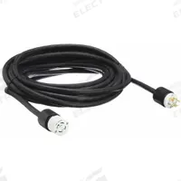 SOUTHWIRE Extension Cord: Outdoor Use, 50 ft Lg, Outlet, L14-30P, 10/4, SOW, Black, Single Connector (MPN 6415). Key specifications — Brand: SOUTHWIRE; Temperature Rating: -40° to 194°F; NEMA Plug Configuration: L14-30P.