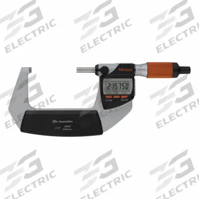 MITUTOYO Calibrated Micrometer: 2 in to 3 in /152.4 mm to 177.8 mm, Inch/Metric - Micrometers with SPC Output for Harsh Environments