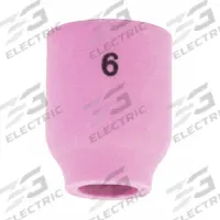 LINCOLN ELECTRIC Nozzle: Alumina, No. 6, Std, 53N60 (MPN KP4757-6). Key specifications — Reference Number: 53N60; Brand: LINCOLN ELECTRIC.