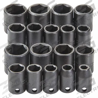 PROTO Impact Socket Set: 3/8 in Drive Size, Small Set (0-50 pieces) Set Size - SAE & Metric Impact Socket Sets