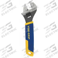 IRWIN Adjustable Wrench: Alloy Steel, Chrome, 8 in Overall Lg, 1 1/8 in Jaw Capacity (MPN 2078608). Key specifications — attr309359: Chrome; attr324924: IRWIN; attr309358: Alloy Steel.