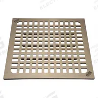 ZURN Strainer: Nickel, 11 1/4 in Overall Wd, 1/2 in Overall Ht, Brushed Nickel, Drop-In (MPN PN1900-GRATE). Key specifications — Brand: ZURN; Finish: Brushed Nickel; Color: Gray; Material: Nickel; Connection Type: Drop-In; Grate Surface Style: Square Holes; Product Type: Strainer.