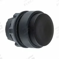 SCHNEIDER Extended Push Button: Black, 22 mm Mounting Size, Non-Metallic, Maintained (MPN ZB5AH2). Key specifications — Brand: SCHNEIDER; Action: Maintained; Series: XB5; Push Button Material Type: Non-Metallic.