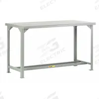 LITTLE GIANT Workbench: Fixed Ht, 72 in x 36 in, Gray, No Additional Components, Steel (MPN WST1-3672-36). Key specifications — Included Components: No Additional Components; Brand: LITTLE GIANT; Color: Gray.
