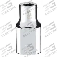 MILWAUKEE Standard Socket: Metric, 3/8 in Drive Size, 6 mm Socket Size, 6-Point, Std, Chrome (MPN 45-34-9076). Key specifications — attr1204417: MILWAUKEE; attr1204392: Chrome.