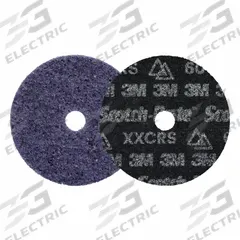 SCOTCH-BRITE Precision Surface Conditioning Disc: 4 in x 5/8 in, Ceramic, Extra Coarse, 100 PK (MPN 7100358887). Key specifications — Series: HD-DH; Brand: SCOTCH-BRITE.