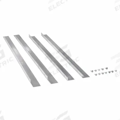 Dayton Louver Flange Kit: Aluminum, Fits 5NKH8/5NKJ5, 30 in H Wall Opening - Flange Kits
