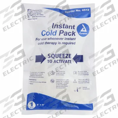 DYNAREX Cold Pack: 5 in Temp Pack Lg, 9 in Temp Pack Wd, 4512 - Disposable Cold Packs