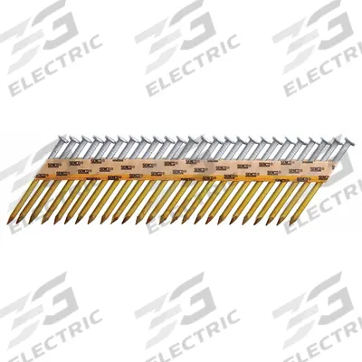 SENCO Metal Connector Nails,2.5" L,PK1500: Connector Nails, Flat, Smooth, Steel - Collated Metal Connector Nails