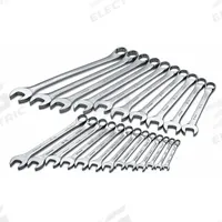 SK PROFESSIONAL TOOLS Combination Wrench Set: Alloy Steel, Chrome, 23 Tools, 15° Head Offset Angle (MPN 86225). Key specifications — attr309520: Chrome; attr309519: Alloy Steel; attr324929: SK PROFESSIONAL TOOLS; attr309512: Tool Roll; attr309522: No; attr309533: No.