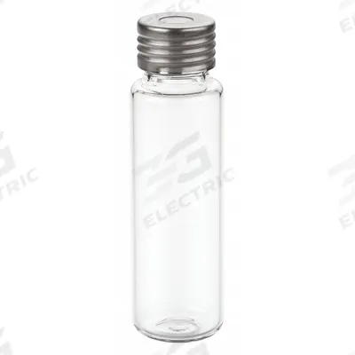 CHEMGLASS Vial: 20 mL, A, No Closure, 22 mm Body Dia, Round, 22 x 75 mm Screw Closure Size - Glass Sample Vials
