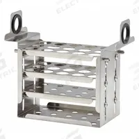 Tube Rack: 3 in Overall Wd, 4 1/2 in Overall Ht, 7 in Overall Lg, Stainless Steel, Silver (MPN 510-673). Key specifications — Material: Stainless Steel; Color: Silver; Product Type: Test Tube Rack; Total Holding Capacity: (15) Wells; Brand: POLYSCIENCE.