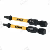 DEWALT Torsion Bit: Torsion Bit, T10 Bit Size, Imperial, Torx® Head, T10 Bit Industry Size, Std, Hex (MPN DWAF2TX10IR2). Key specifications — attr1119738: Hex; attr1119735: Imperial; attr1119740: Standard; attr1119734: S2 Steel; attr1119737: Torsion Bit; attr1119741: DEWALT.
