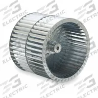 Blower Wheel: Forward-Curved, 9 7/16 in Dia, 8 in W, CW Hub End, Steel Wheel, 2 Inlets, 1/2 in Bore (MPN 2UTU6). Key specifications — Manufacturer Part Number: 2UTU6; Brand: DAYTON; Product Type: Blower Wheel; Rotation: CW Hub End.