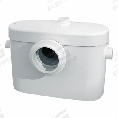 SANIFLO External Macerator: Plastic, Single Phase, 1/2 hp, 110V AC - Macerator Sewage Ejector Pumps