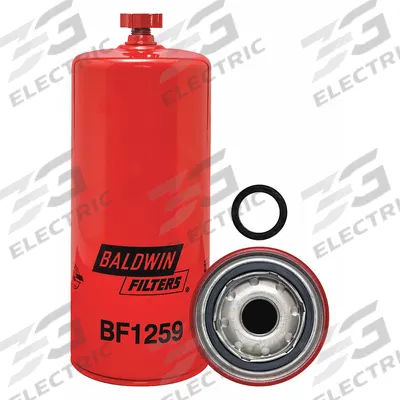 BALDWIN FILTERS Fuel Filter: Spin-On, 3 11/16 in Outside Dia, 1"-14 Thread Size, Cellulose - Spin-On Fuel Filters