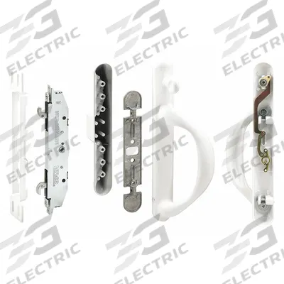 PRIME-LINE Sliding Door Lock: 1 1/4 in Lg, 1 1/4 in Wd - Recessed Handles for Sliding Doors