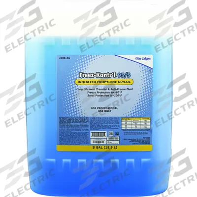 NU-CALGON Freeze Protectant: Freez-Kontr’l 95/5, 95% Concentration, Blue, 5 gal Pail - Propylene Glycol