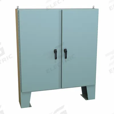 HAMMOND Electrical Enclosure: Steel, 60 in x 60 in x 13 in, NEMA 12/13/3R/4, w/Panel - Steel Washdown Enclosures
