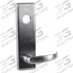 FALCON EXITS Mechanical Exit Device Trim: Chrome (MPN 510L-NL-Q US26D). Key specifications — Color: Silver; Product Type: Mechanical Exit Device Trim; Brand: FALCON EXITS; Outside Trim Type: Lever; Exit Device Style: Quantum; ADA Compliant: Yes.