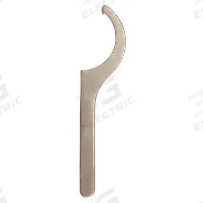AMPCO Hook Spanner Wrench: 2 1/4 in to 2 7/16 in, 9 3/4 in Overall Lg - Fixed-Hook Spanner Wrenches