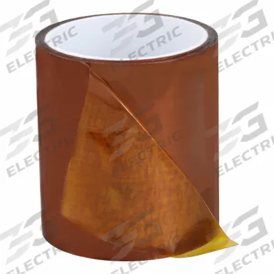 3M Electrical Tape: 2 in Wd, 5 yd Lg, 3 mil Thick, Polyimide Film, Acrylic - High-Temperature Electrical Tape