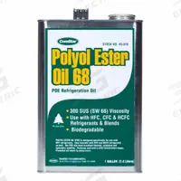COMSTAR Synthetic Oil: Polyol Ester, 1 gal, 300 SUS, -39°C Pour Point, Yellow (MPN 45-010). Key specifications — Viscosity Grade: ISO-68; Brand: COMSTAR; Compatible Refrigerant Group: HFC; Product Type: Synthetic Oil.