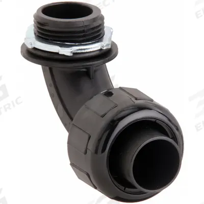 HUBBELL WIRING DEVICE-KELLEMS Liquid-Tight Conduit Fitting: 1 in Trade Size, 90°, Insulated - Liquid-Tight Conduit Fittings