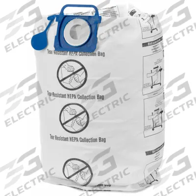 SHOP-VAC Vacuum Bag: Shop-Vac, Dry, Cloth, 1-Ply, HEPA - Shop Vacuum Bags