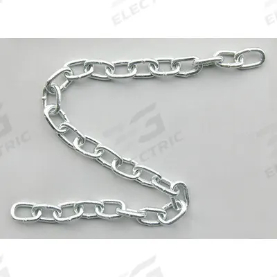 Dayton Straight Chain: Carbon Steel, 450 lb Working Load Limit, Straight - Welded Straight-Link Tailgate Chains