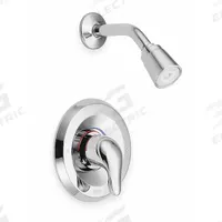 MOEN Shower Faucet: Chateau, 2.5 gpm Fixed Showerhead Flow Rate, Brass, Chrome Finish, 1 Handles (MPN L2352). Key specifications — Showerhead Material: Brass; Series: Chateau.