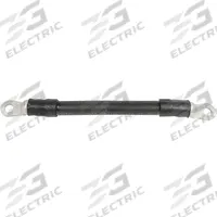 QUICKCABLE Battery Harness: Welding Cable, 2/0 ga Wire Size, 8.5 in Overall Lg, Black, 12V, Bolt (MPN 7625-525-005N). Key specifications — Termination Type: Welding Cable; Connection Type: Bolt; Maximum Voltage: 12V; Wire Color: Black; Wire Size: 2/0 ga; Brand: QUICKCABLE.