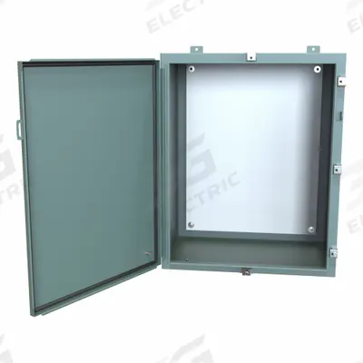HAMMOND Electrical Enclosure: Steel, 30 in x 24 in x 16 in, NEMA 12/13/3R/4, w/Panel - Steel Washdown Enclosures