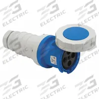 BRYANT Pin and Sleeve Connector: Blue, 120/208V AC, Three Phase, 100 A, 4 Pole, 5 Wire (MPN BRY5100C9W). Key specifications — Brand: BRYANT.