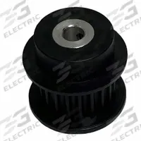 DAYTON Timing Pulley: Modified Curvilinear, Fixed, For GT Timing Belt Section, For 9 mm Belt Wd (MPN 28-3P09MDFA6). Key specifications — Brand: DAYTON; Finish: Plain; For Belt Series: Powerhouse®.