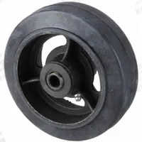APPROVED VENDOR Caster Wheel: 6 in Wheel Dia., 2 in Wheel Wd, Rubber, 500 lb Load Rating, Iron, Std (MPN MR0620112). Key specifications — attr1111770: Iron; attr1111778: Black; attr1111764: APPROVED VENDOR.