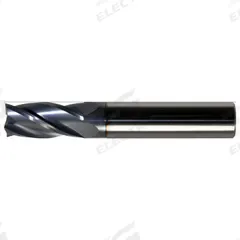 CLEVELAND Square End Mill: Carbide, AlTiN Coated, 4 Flute, 2.5 mm Mill Dia, 7 mm LOC, 40 mm OAL (MPN C98243)