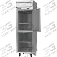 BEVERAGE-AIR Refrigerator: 21.2 cu ft, 85 in Ht, 33 5/8 in Dp, Yes Energy Star Compliant, 2 Doors (MPN HR1HC-1HS). Key specifications — Control Type: Electronic; Energy Star Compliant: Yes; Brand: BEVERAGE-AIR.