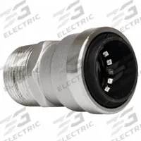 APPROVED VENDOR Push-Fit Adapter Fitting: Straight, 1/2 in OD x 1/2 in Pipe Size, Stainless Steel (MPN SS812MR). Key specifications — Brand: APPROVED VENDOR.