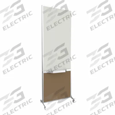 VERSARE Room Divider: 1 Panels, Opaque, Latte Panel, 76 in Overall Ht, 26 1/2 in Overall Wd - Bullet-Resistant Room Dividers