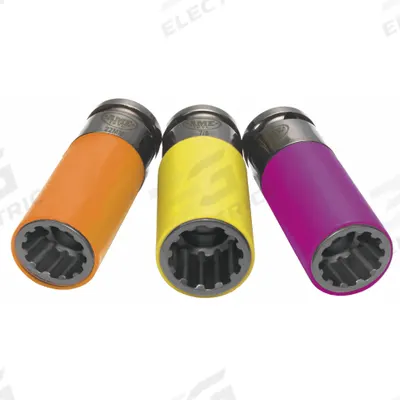 AME Automotive Socket Set: 1/2 in Drive Size, 3 Pieces, (3) 6-Point & 12-Point - Lug Nut Socket Sets