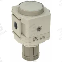 SMC Regulator: Die-Cast Aluminum, 3/8 in Rc, 7.251887 psi to 123.2821 psi, 1 MPa Max Op Pressure (MPN AR40-N03-Z-D). Key specifications — attr111664: No; attr111400: AR-D; attr111627: SMC.
