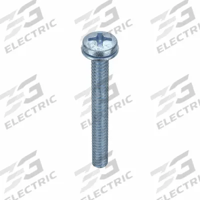 SEMS Screw: Internal Tooth, #8-32 Thread Size, 1 1/4 in Lg, Steel, Zinc-Plated - Machine Screws with Internal Tooth Lock Washers