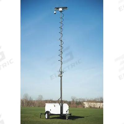 COMMANDER 3400 Surveillance Trailer: Surveillance Trailer, 7 ft Collapsed Ht - Portable Mounted Video Surveillance Systems